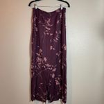 EXPRESS Vintage Long Maxi Skirt Y2K Floral Boho Size 11/12 90s Purple Photo 8