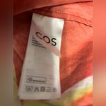 COS  x LEA COLOMBO Abstract Button Down Short Sleeve Shirt Top Tropical Hawaiian Photo 5