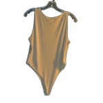 Boohoo Gold Bodysuit Size 12 Sleek Neutral Stretch One-Piece Photo 6
