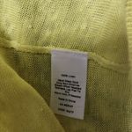 Talbots Yellow Double-V Slub Linen Knit Topper Size Large Photo 7