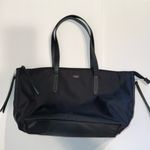 Botkier  Black Nylon Tote Weekender Bag Zipper Travel Carry On Zipper Detail Photo 11