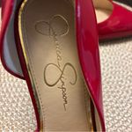 Jessica Simpson  Women's Red Pointed Toe D'Orsay Heels Size 39.5 US 9.5 Photo 4
