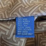 J. McLaughlin  Wool Herringbone Tweed Blazer Jacket Silk Lined Gray Size 4 Photo 3