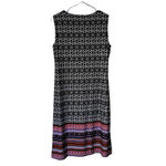 Ny Collection Womens Lined Sleeveless V neck Mini A-line Dress Black Sz S Photo 1