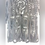 Grace & Lace M Witchy Black Mesh Detail Bell Sleeve Top Size M Photo 2