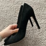 Forever 21 Black Suede High Heel Shoes Women's Size 9 Photo 1