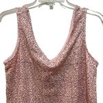 Gibson x Glam Squad Cassie Sequin Tank Top Pink Size Small Photo 4