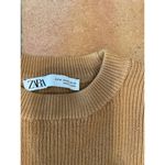 ZARA  poof shoulder sweater tan Medium Photo 2