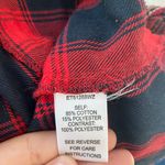 En Crême Red Embroidered Flannel Shirt Photo 2