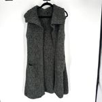 prAna Thalia Cardigan Sweater Vest Cargo Gray Marled Wool Duster Long Knit XS Photo 3