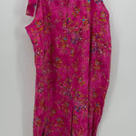 Unbranded Pink Floral Jumpsuit Overalls Size XL Garden Boho Lightweight Fairy Photo 0