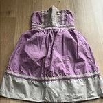 Kimchi Blue  Purple/Gray Strapless with Lace Dress Sz o Photo 0