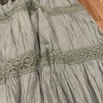 Quizz Denim and Olive Green Layered Bohemian Skirt Size 18 Blue Photo 1