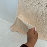 House Of Harlow 1960 2pc Set Crochet Knit Crop Top Skirt Fringe Beige size S Tan Photo 7