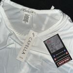 NWT White Two Piece Biker Shorts Set Size L Photo 1