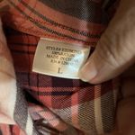 Como vintage  Mauve Pink and Black Plaid Shirt Sz L Photo 3