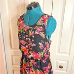 W118 By Walter Baker W118 Walter Baker Floral Marble Sleeveless Sheer Racerback Lined Maxi Dress sma Photo 4