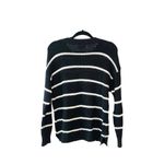 American Eagle Black & White Striped Chunky Knit Sweater Photo 6