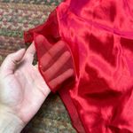 Victoria's Secret 80s VTG RED SATIN MESH BODYSUIT ONE PIECE Photo 5