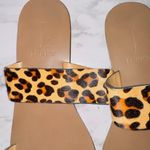 J.Crew J By  Leopard Calf Hair Easy Summer Slide Sandals Leather L1080 size 7 Photo 2