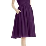 Azazie  HEIDI Bridesmaid Dress - Grape Photo 3