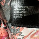 Alex Marie asymmetrical pleated neck abstract floral print top size medium Photo 4