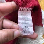 Lace Tunic Oversized Sweater Red Size L Photo 3