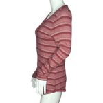 Lucky Brand Shirt Womens Small Red White Stripe Geometric Print Casual Everyday Photo 2