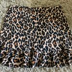 Boohoo Plus Leopard Print Ruffle Skater Skirt Photo 4