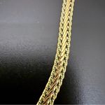 Vintage MONET Herringbone Wheat Gold Tone Twisted Chain 20” Necklace 13g. Photo 5