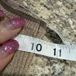 Topshop  Size 2 Gold Sparkle Razorback Top Photo 3