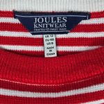 Joules Knitwear Womens Striped Long Sleeve Sweater Dress Pockets Red Navy Blue Size 8 Photo 4