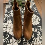 Dolce Vita Sz 9.5 Cognac Booties EUC Faux Suede Tan Photo 3