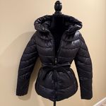 Winter Jacket Long Jacket Coat Trench Turtleneck Overcoat Parka Puffer Hooded Black Photo 5