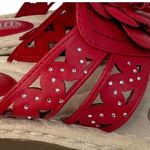 Cliffs White Mountain Cynthia Womens 9.5 3D Flower Thong Comfort Sandals Red Photo 5