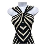 Zimmermann NWT Illuminate Halter Knit Midi Dress Black/Cream Size 0 Photo 9