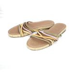 Madewell  The Kathryn Espadrille Slide Sandal in Leather Size 9 NIB Multi Photo 2