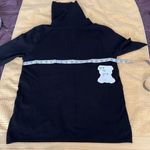 Chaus size large black short sleeve cowl neck tunic sweater EUC Black Photo 2