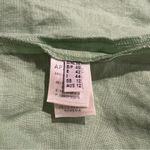 Women’s Apanage Loose Flax Linen Jacket Green Ruffle Blazer Cardigan Medium Fit Photo 3