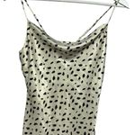 Lola Grace Cowl Neck Cream Black Ultra Mini Slip Dress Small Photo 4