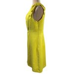 London Times Women's Sheath Dress One Shoulder Bow Bright Yellow Size 12 Photo 1