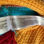 ZARA  Crochet Multicolor Open Neck Pink Blue Granny Romper medium Photo 6