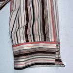 Apt. 9  Stretch Fit Striped Button Down Blouse Photo 5