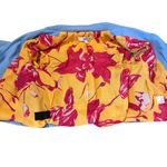 Color Me Courtney Dennis Light Blue Moto Jacket‎ Women’s Size 2 Cropped Biker Photo 4