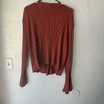 Cotton Ginny Vintage Sweater Cottage XL Button Front Knit Lace Trim Cardigan Red Photo 5