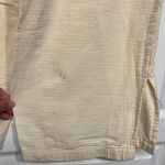 Madewell Women's  Cream Cropped Textured Drawstring Pants Size Med EUC #CA-2412 Photo 4