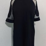 Galexia Trends Women Chic Black Casual Short Dress with Sheer Sleeves Size M Photo 0
