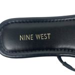 Nine West Tigra Square Toe Strappy Slide Flat Sandal Black Gold Size 7M Photo 8