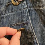 Level 99 Dark Wash Denim Back Slit Knee Length Straight Pencil Skirt Size 28 Black Photo 3