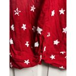 Lucky Brand 301-001 Shirt Women Medium Red Short Sleeve American Bandana Print M Photo 2